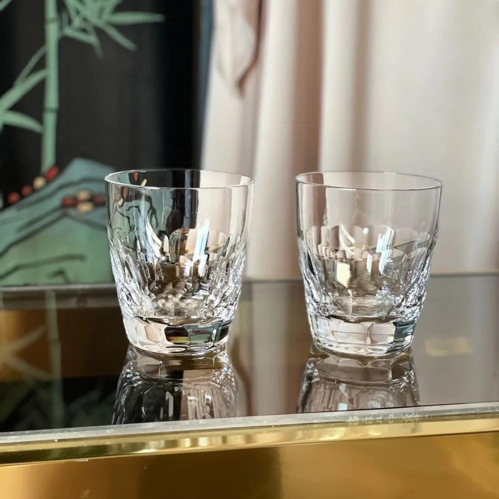 ♥️ Monique Lhuillier, Atelier Double Old Fashioned Glasses, pair Royal Doulton
